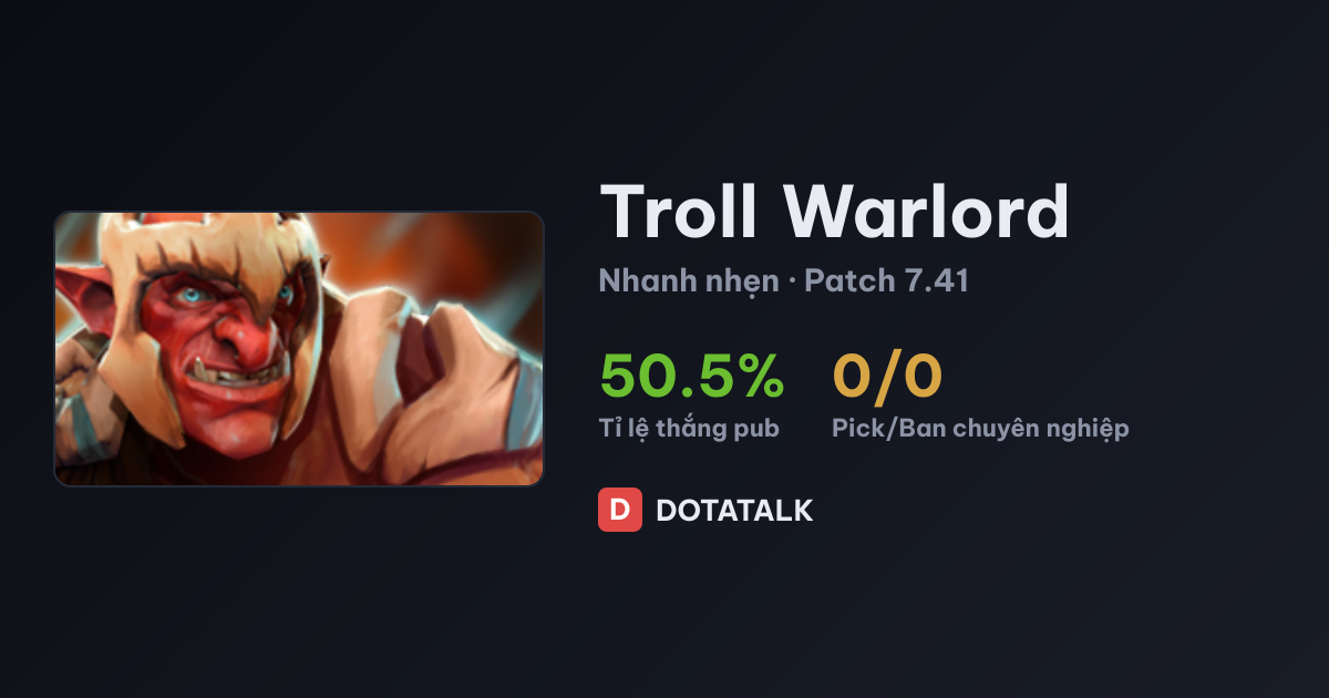 Chỉ số Troll Warlord