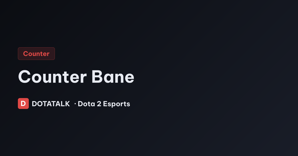 Chủ đề khắc chế Bane