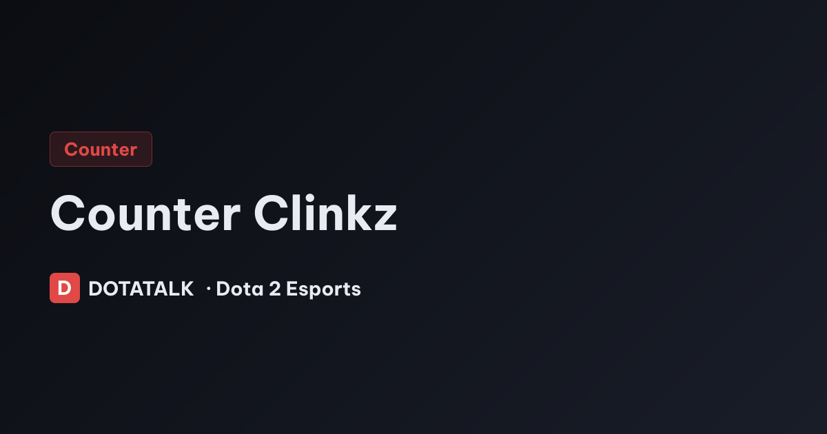 Cách khắc chế Clinkz chi tiết