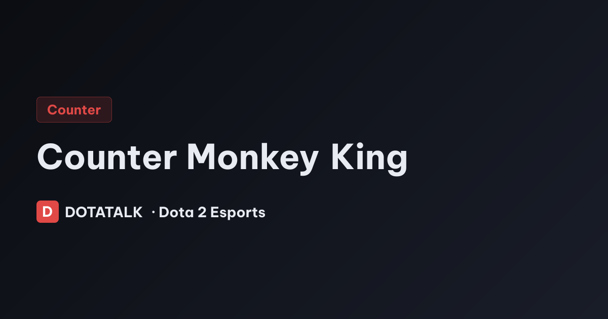 Thẻ chủ đề Counter Monkey King