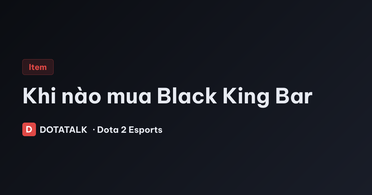 Black King Bar