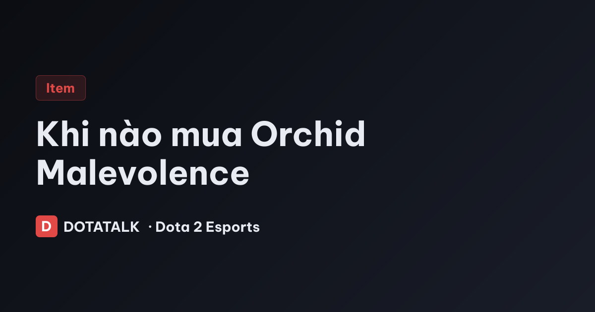 Orchid Malevolence